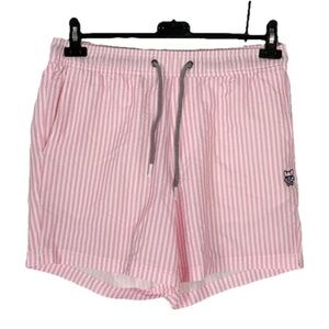 Party Pants Men's Fabio Seersucker Swimsuit Bottom Trunks S Beachy Vacay Resort